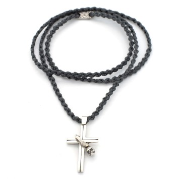 Necklace "Skeleton Cross"