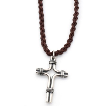 Necklace "Cross - 4 Ropes"