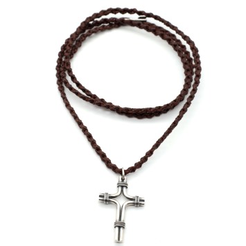 Necklace "Cross - 4 Ropes"
