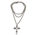 Necklace "Cross - 4 Ropes CH"