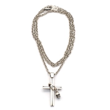 Necklace "Cross Skeleton CH"