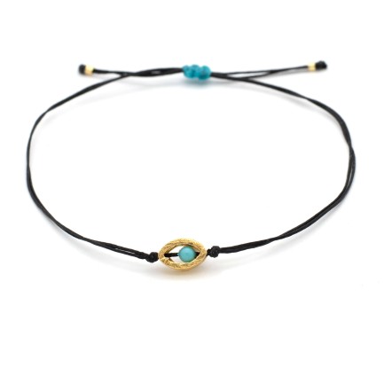 Bracelet "Minimal Little Evil Eye G"