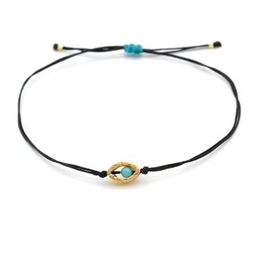 Bracelet "Minimal Little Evil Eye G"