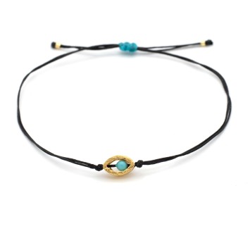 Bracelet "Minimal Little Evil Eye G"