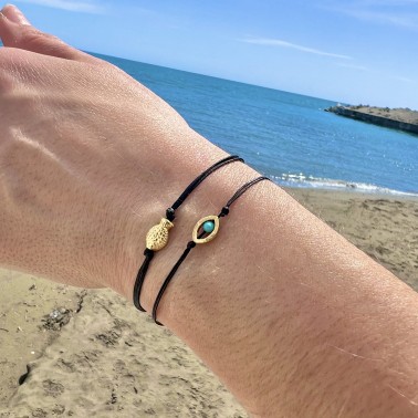 Bracelet "Minimal Little Evil Eye G"