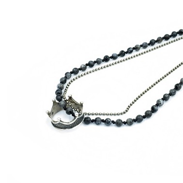 Κολιέ "Η Βασιλισσα" - Γκρι