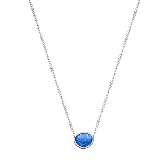 Κολιέ - "Μίνι Βότσαλο" - Σιέλ