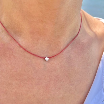Necklace "Little Cross Mini Mini"