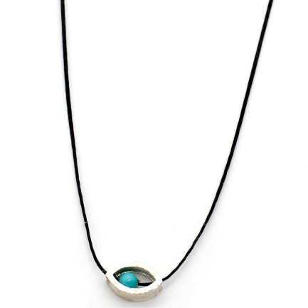 Necklace "Minimal Little Evil Eye"