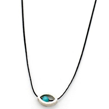 Necklace "Minimal Little Evil Eye"