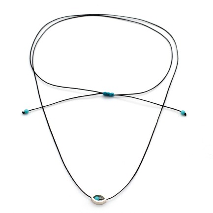Necklace "Minimal Little Evil Eye"