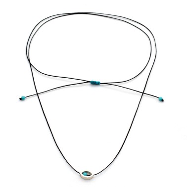 Necklace "Minimal Little Evil Eye"