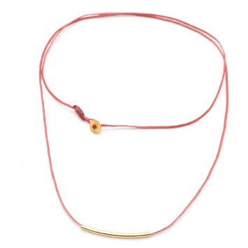 Necklace "Minimal Little Bar S G"