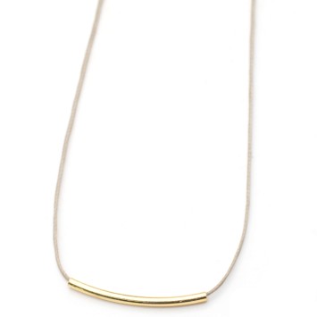 Necklace "Minimal Little Bar S G"