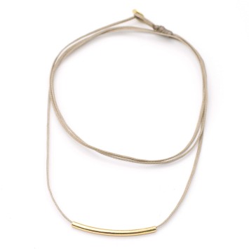 Necklace "Minimal Little Bar S G"