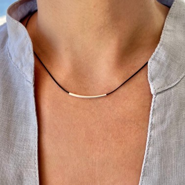 Necklace "Minimal Little Bar S"