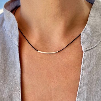 Necklace "Minimal Little Bar S"