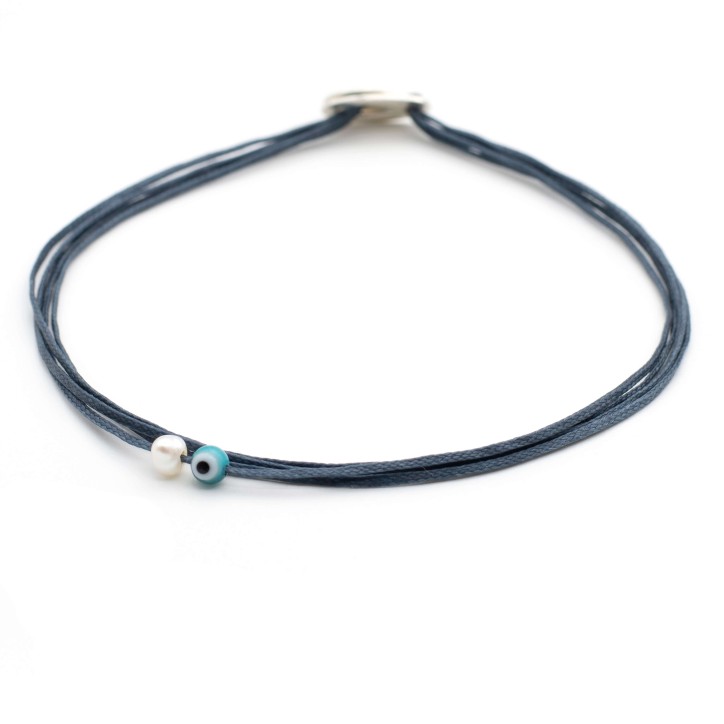 Bracelet "Little Evil eye Little Pearl"