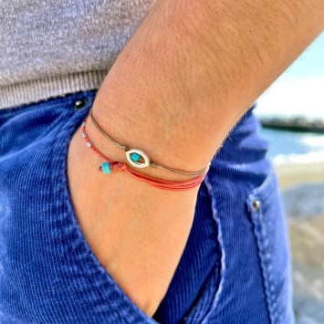 Bracelet "Minimal Little Evil Eye"