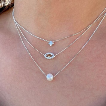 Necklace "Little Cross Mini Mini CH"