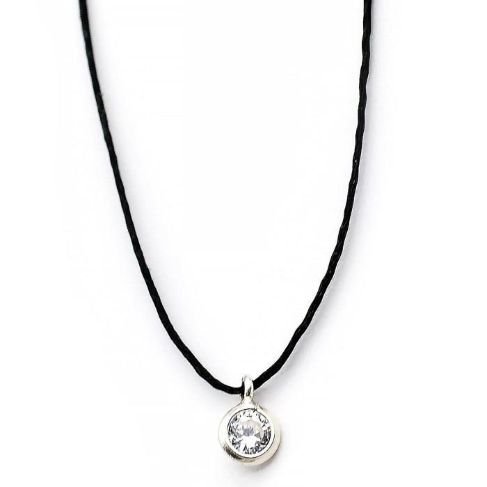 Necklace "Solitaire Minimal"