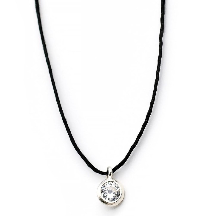 Necklace "Solitaire Minimal"