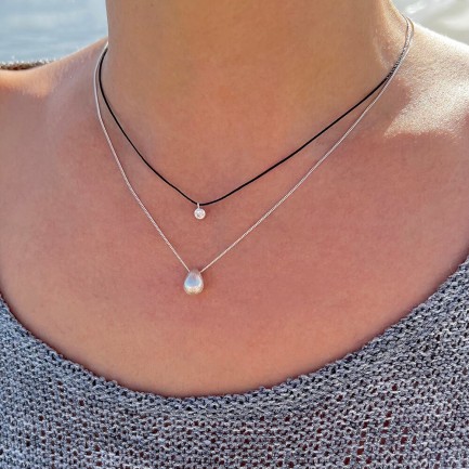 Necklace "Solitaire Minimal"