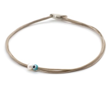 Bracelet "Little Evil eye Little Pearl"