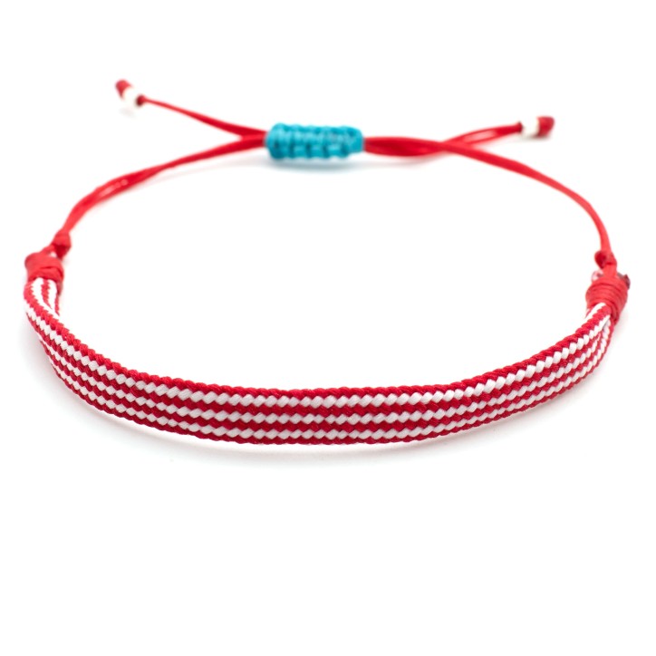 Bracelet "Martaki - Red Stripes"