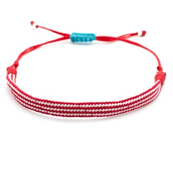 Bracelet "Martaki - Red Stripes"