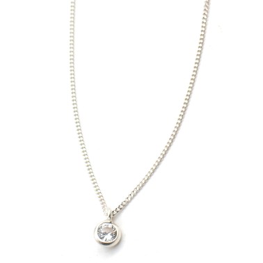 Necklace "Solitaire Minimal CH"