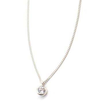 Necklace "Solitaire Minimal CH"