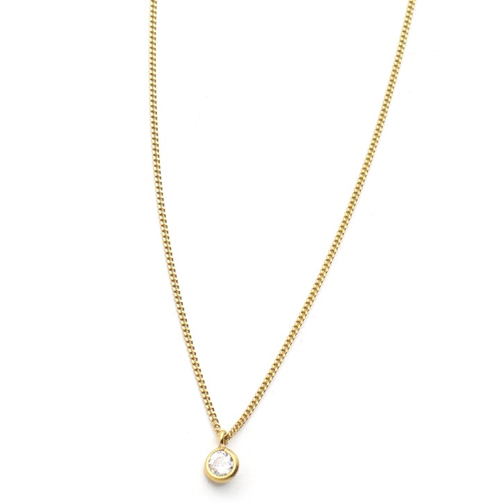 Necklace "Solitaire Minimal CH G" Necklace "Solitaire Minimal CH G"