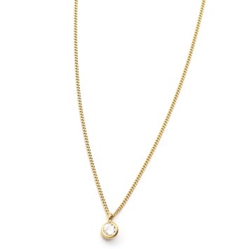 Necklace "Solitaire Minimal CH G"