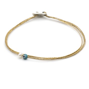 Bracelet "Little Evil eye Little Pearl"