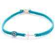 Bracelet "The S Cross Evil Eye"