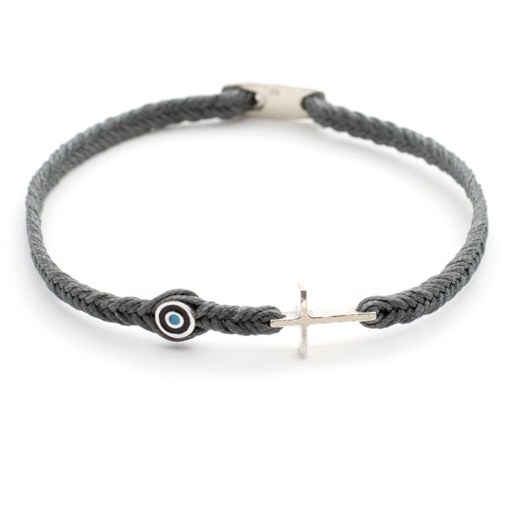 Bracelet "The S Cross Evil Eye"