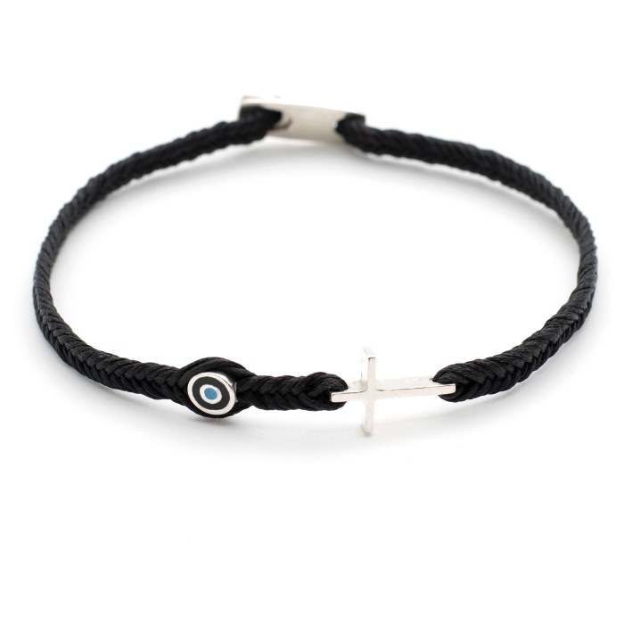 Bracelet "The S Cross Evil Eye"