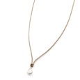 Necklace "Solitaire Minimal Tear"