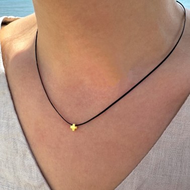 Necklace "Little Cross Mini Mini G"