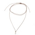 Necklace "Solitaire Minimal Tear"