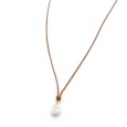 Necklace "Solitaire Minimal Tear"