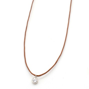 Necklace "Solitaire Minimal"