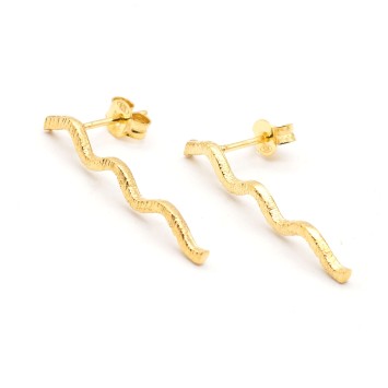 Earrings - Zig Zag G - Studs