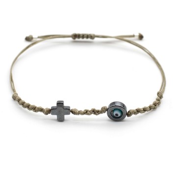 Bracelet "Evil Eye Cross AIM"