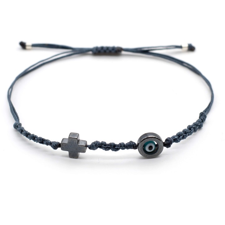 Bracelet "Evil Eye Cross AIM"