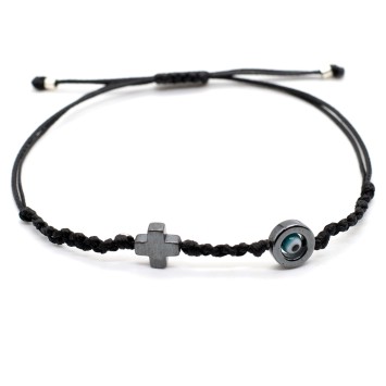 Bracelet "Evil Eye Cross AIM"