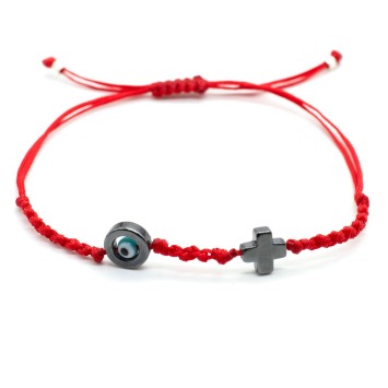 Bracelet "Evil Eye Cross AIM"
