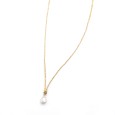 Necklace "Solitaire Minimal Tear"