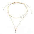 Necklace "Solitaire Minimal Tear"